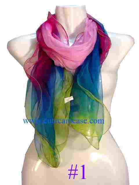silk long scarf