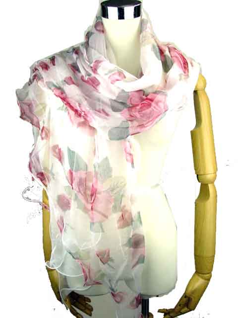 silk long scarf