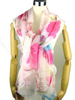 silk long scarf